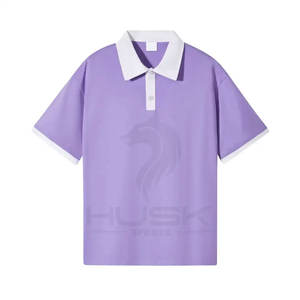 Polo en coton d'été pour hommes, T-shirt à manches courtes de couleur contrastée à la mode, style tricoté formel - Product Image 6