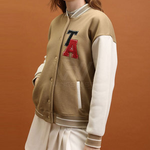 Unique Design <b>Lightweight</b> Winter Wear <b>Women</b> Letterman <b>Jacket</b> Custom Design Covered Button Letterman <b>Jacket</b> - Product Image 4