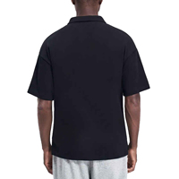Polo à manches courtes 230gsm en coton Polo d'affaires avec logo personnalisé Polos surdimensionnés et décontractés pour étudiants