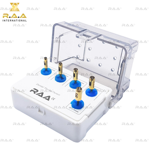Dental Implant Tissue <b>Punch</b> Kit Reusable Manual Gold Color <b>Set</b> of 5 Pcs with Holder Custom Logo - Product Image 2