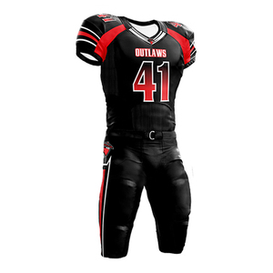 Uniforme de football américain de haute qualité, à séchage rapide, 100% polyester, anti-UV, coupe ajustée, pour adultes, vente en gros, impression numérique personnalisée - Product Image 1