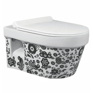 Gốm Phong Cách Châu Âu Treo Tường Chế Độ Tường Treo WC Kết Hợp Phòng Tắm Nhà Vệ Sinh Thiết Bị Vệ Sinh <span class=keywords><strong>Commode</strong></span> Giá Thấp Nhất Chất Lượng Xuất Khẩu - Product Image 4
