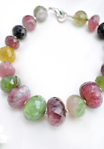 Multi Tourmaline Checker Cut Ball <b>Beads</b> 11mm <b>to</b> 18mm Natural For Fine Jewelry <b>Making</b> Gemstone <b>Bracelet</b> - Product Image 6