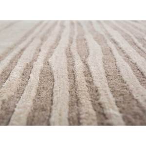 Alfombra Rectangular de Lana y Viscosa Azul Lucido, Tejida a Mano, Modelo Top-258 con Patrón de Rayas, para Pasillo, Sala de Estar y Hogar - Product Image 3