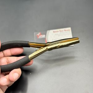 Alicates para extensiones de cabello de acero inoxidable de alta resistencia, diseño ligero chapado en oro de unión perfecta para uso en Salón al mejor precio - Product Image 4