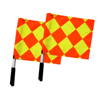 Match de sport Football Soccer Linesman drapeau de football Arbitre Signal Main Drapeau Compétition Arbitrage Drapeau