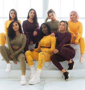 Trajes de jogging personalizados Conjuntos deportivos de fitness Pantalones de manga larga Suéter Trajes de jogging para mujeres - Product Image 4