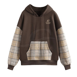 2023 dernier modèle de haute qualité Logo personnalisé dames sweats à capuche à manches longues respirant tricoté hiver décontracté col à capuche pour les femmes - Product Image 1