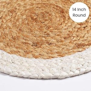 Best Theme Design Natural Jute <b>Placemat</b> Best for Parties and Other Functions Tableware Decorative Design <b>Rounded</b> <b>Placemat</b> Design - Product Image 3