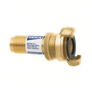GEKA SD Pack de 5 raccords de tuyau en laiton 13 mm, connecteur d'eau de jardin - Product Image 3