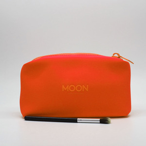 Bolsa de maquillaje de neopreno impermeable con logotipo personalizado, neceser de viaje para cosméticos, organizador de artículos de tocador de gran capacidad, bolsa de lavado portátil, regalo para mujer - Product Image 3