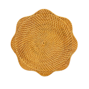 <b>Decorative</b> Rattan Charger <b>Plate</b> for Party Round Rattan Placemats Handmade Decor Accessories Classic Style Serving <b>Plate</b> - Product Image 6