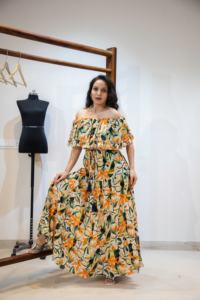 Robe décontractée en coton pour femmes 100% tissée confortable et respirante avec fermeture à cordon pour toutes les saisons - Product Image 3