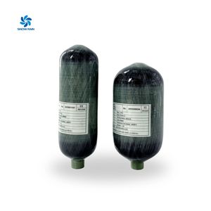 Mini tanque de fibra de carbono de oxígeno certificado CE para tanque Hpa de fibra de carbono compuesto de oxígeno de <span class=keywords><strong>Paintball</strong></span> 300bar tanque de aire de fibra de carbono Pcp - Product Image 1