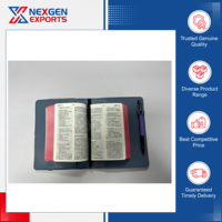 Nexgen Exports - Funda para Biblia de Piel Sintética de Primera Calidad, Más Vendida, con Diseño de Color y Logotipo Personalizables, para Regalo, Bajo Costo