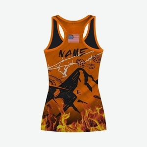 Más vendidos 100% algodón Racerback Softball Jersey personalizado verano Tank Tops estampado económico adulto fútbol desgaste exportación directa - Product Image 3