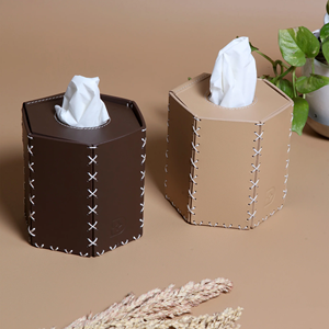 Caja de servilletas rentable, trabajo artístico hecho a mano, Material de Metal de madera, diseño personalizado, duradero, de alta calidad para el hogar y la Oficina, Moderno - Product Image 1