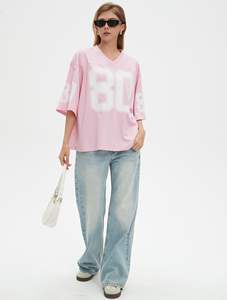 Vente en gros de maillots de football surdimensionnés à épaules tombantes design rétro respirants fabriqués au Pakistan - Product Image 5