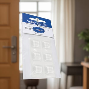 Protector de Pared y Puerta Autoadhesivo Cuadrado de Plástico Transparente de 20.5 mm - Product Image 3