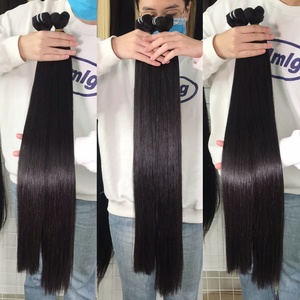 100% Pure Remy Vietnamien Vierge Cheveux Bruts Pleine Cuticule Alignée Trame Extensions de Cheveux Humains Non Transformés et Bruts - Product Image 3