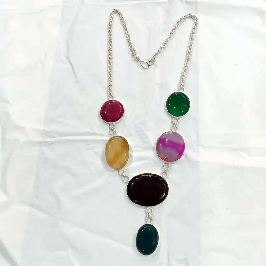Luxury Design Onex Stone Beads Hand made Girls Necklaces for Partywear Fashion Jewellery for Worldwide Export from India