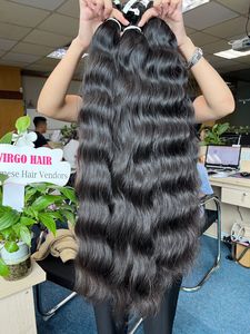 Paquetes de cabello Remy de alta calidad Cutícula ondulada natural alineada Cabello humano virgen crudo de Vietnam Precio al por mayor - Product Image 3