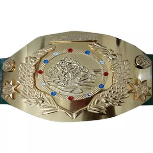 Ceintures de championnat de lutte personnalisées, poids lourd, en cuir et laiton, logo personnalisé, haute qualité, 5 kg, unisexe, Ronpex - Product Image 1