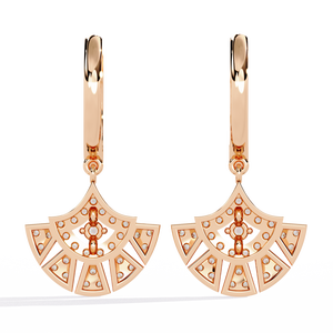 Brilliant 18K Gold <b>Earring</b> with Lab-Grown <b>Diamond</b> Premium <b>Diamond</b> <b>Earrings</b> - Product Image 5