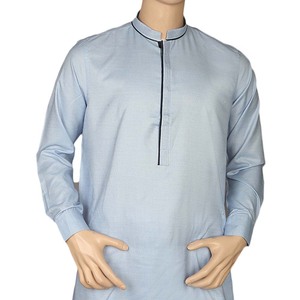 Traje Shalwar Elegante para Hombre - Azul Claro - Product Image 2