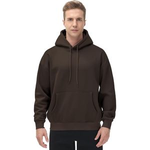 Vente chaude 100% coton hommes pull à capuche surdimensionné unisexe grande taille sweats polaire vêtements sweat à capuche blanc - Product Image 1