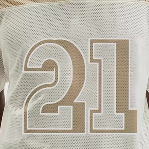 Maillot de football américain surdimensionné en maille personnalisé pour équipe, style streetwear hip-hop, vêtements de sport pour femmes et jeunes - Product Image 6