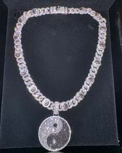 Colgante de diseño de Hip Hop de plata 925 de lujo con diamante de moissanita y bolsa de dinero helado joyería de fiesta personalizable - Product Image 1