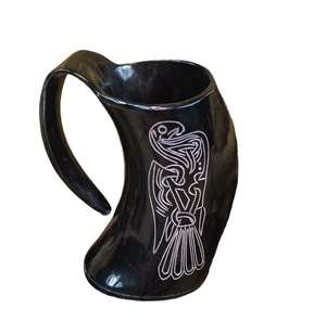 Jarra de Cerveza Estilo Vikingo con Soporte, Jarra Medieval para Beber, Apta para Bebidas Calientes y Frías - Product Image 2