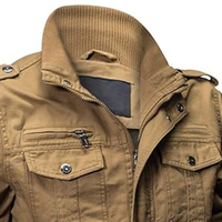 Blouson bomber en jean pour homme, écologique, décontracté, élégant, léger, coupe-vent pour l'hiver
