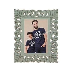 Hot bán <span class=keywords><strong>4x4</strong></span> inch khắc MDF gỗ hình ảnh khung Shining grey trực tiếp nhà máy cung cấp giá bán buôn - Product Image 5