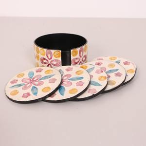 Nacre incrustation sous-verres prix compétitif du meilleur fournisseur MOP mosaïque boisson caboteur - Product Image 2