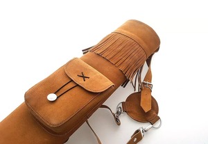 Custom Designed Logo High Quality Steel Plastic PU Leather Hunting <b>Archery</b> Back <b>Quiver</b> SI-HP-3104 SKI Arrow Accessory - Product Image 2