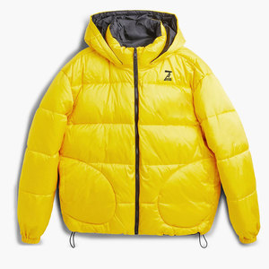 Factory'<b>s</b> New Arrival Winter Puffer <b>Jacket</b> for <b>Men</b> Long Sleeved Hooded Front Customized Logo Printed OEM Service Windproof - Product Image 1