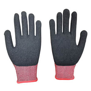 Gants de sécurité en coton de haute qualité résistants aux coupures ignifuges et anti-impact revêtus de nitrile sableux pour le travail - Product Image 6