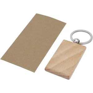 Portachiavi e Moschettoni Promozionali Sostenibili in Legno di Faggio Gian - Accessorio Ecologico per Merchandising - Product Image 4