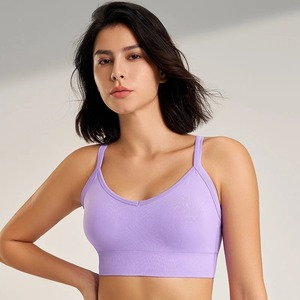 Mujeres Cross Back Sujetadores deportivos Fitness Gym Bra Beauty Back Running Workout Tops Transpirable - Product Image 1