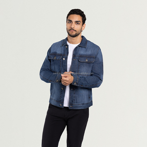 Nardon Apparel OEM Diseño personalizado Alta calidad 100% Algodón Vintage Etiqueta lavada Bordado Hombres Cremallera Triple Botonadura Invierno - Product Image 5
