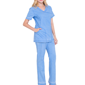 Uniforme médico profesional Conjuntos de uniformes de enfermera Etiqueta privada personalizada Hospital Scrubs con material de Spandex - Product Image 2