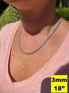 Elegant Style Princess Cut Moissanite Diamond <b>Tennis</b> Chain With Gold Plated 925 <b>Silver</b> Fine Jewelry At Low Price For Women - Product Image 5