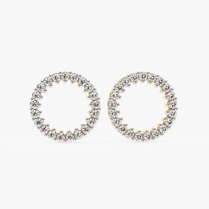 New Arrival Diamond Studs Earring for <b>Women</b> Wear Moissanite Earrings for Export <b>Sale</b> from Indian Supplier - Product Image 1
