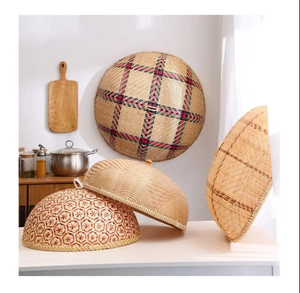 Dômes colorés de couverture en bambou de tissage à la main-Couvertures abordables de plaque de protection des aliments du Vietnam - Product Image 6