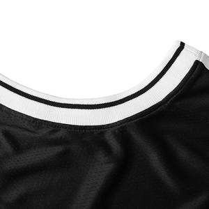 Camiseta de algodón 100% para hombre, ropa de baloncesto de moda de secado rápido holgada con patrón sólido impreso Digital - Product Image 3