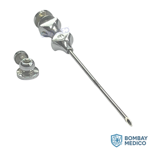 Aguja de Aspiración Hospitalaria de Acero Inoxidable Clase II, Marca Bombay Medico Manual - Product Image 3