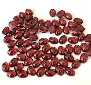 โกเมนสีแดงธรรมชาติทรงรีขนาด3X5มม. หลังแบน-พลอยโกเมนแบบหลวม - Product Image 4