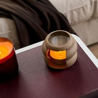 Diffuseur d'huiles essentielles en céramique, chauffe-bougie électrique, lampe à parfum, artisanal, écologique, très parfumé